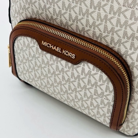 Michael Kors Medium Jaycee Zip Packet Backpack & Large Flat MF Phone Case Wallet - Picture 12 of 15